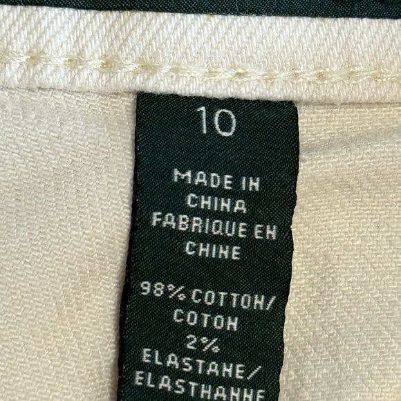 Lauren Ralph Lauren Cream Size 10 Jeans Never Worn - Picture 6 of 16